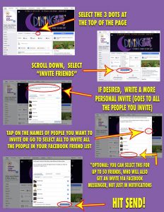 how to invite someone to follow fb page